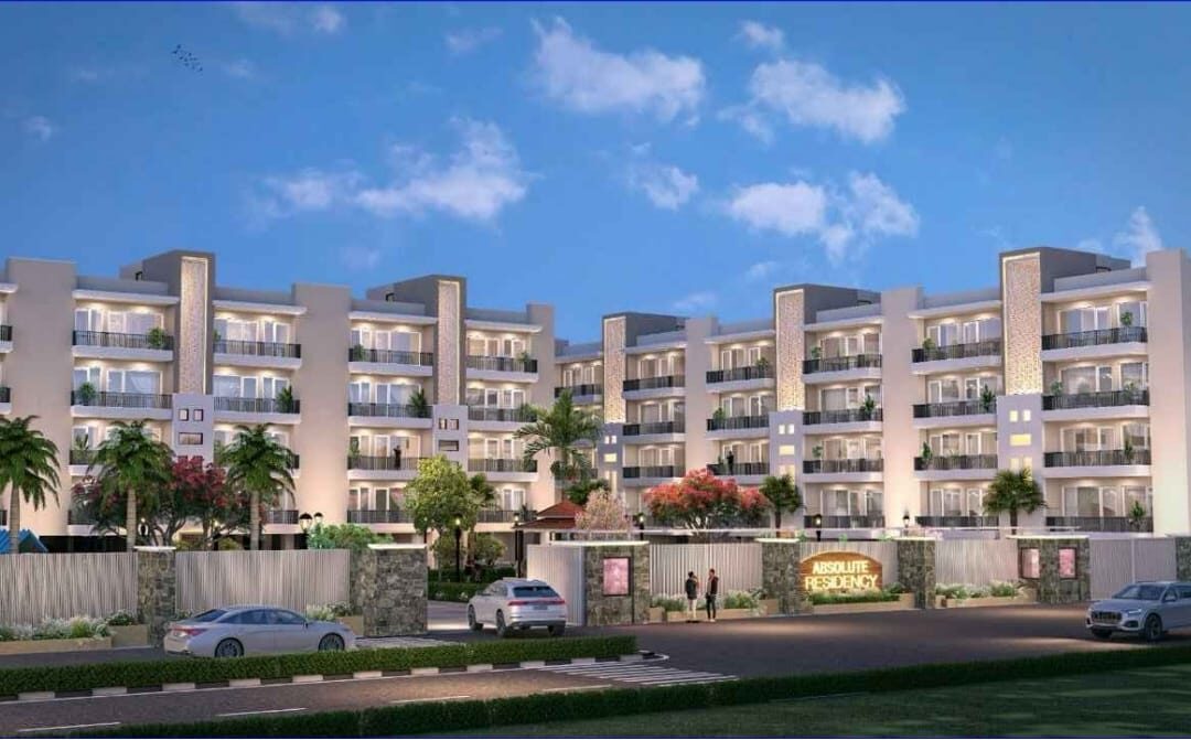 Developer render of the Absolute Residency elevation, Sector 92 Mohali