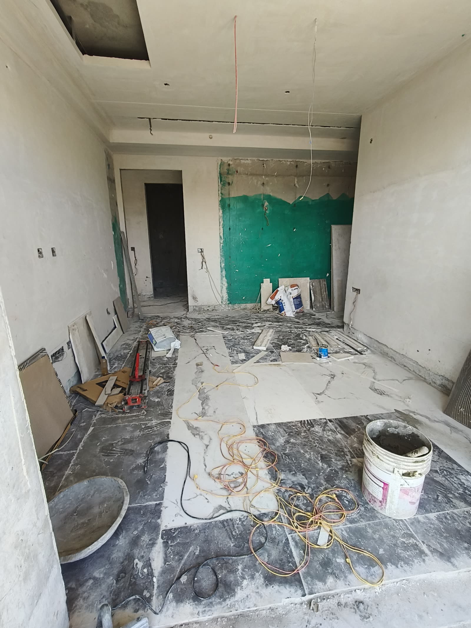 First floor interiors at plaster and putty stage, Highland Mayfield
