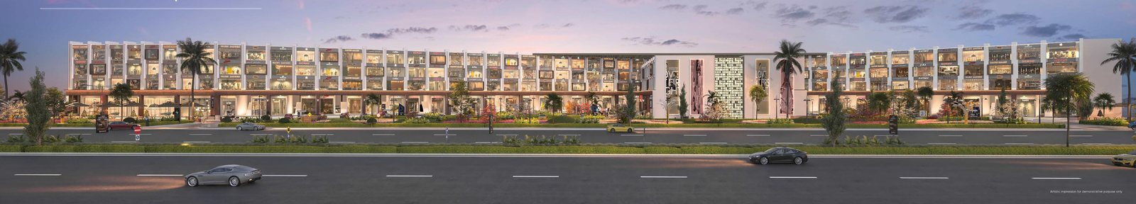 TDI South Ex-I PR-7 frontage — architectural render